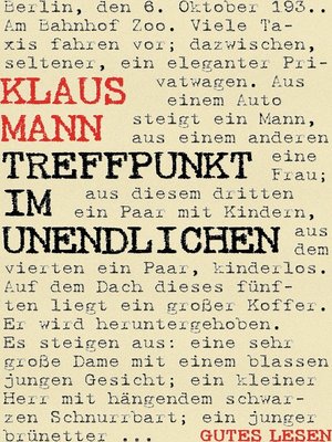 cover image of Treffpunkt im Unendlichen--Roman einer Generation
